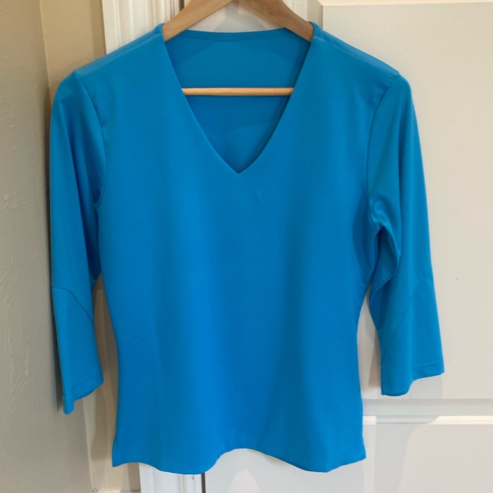 Bolle turquoise tennis top size small